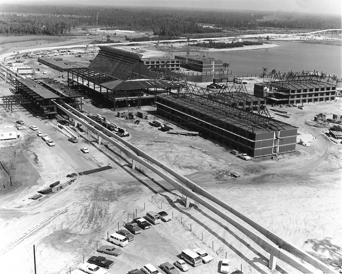 Modular construction used by Disney in the 1970s.