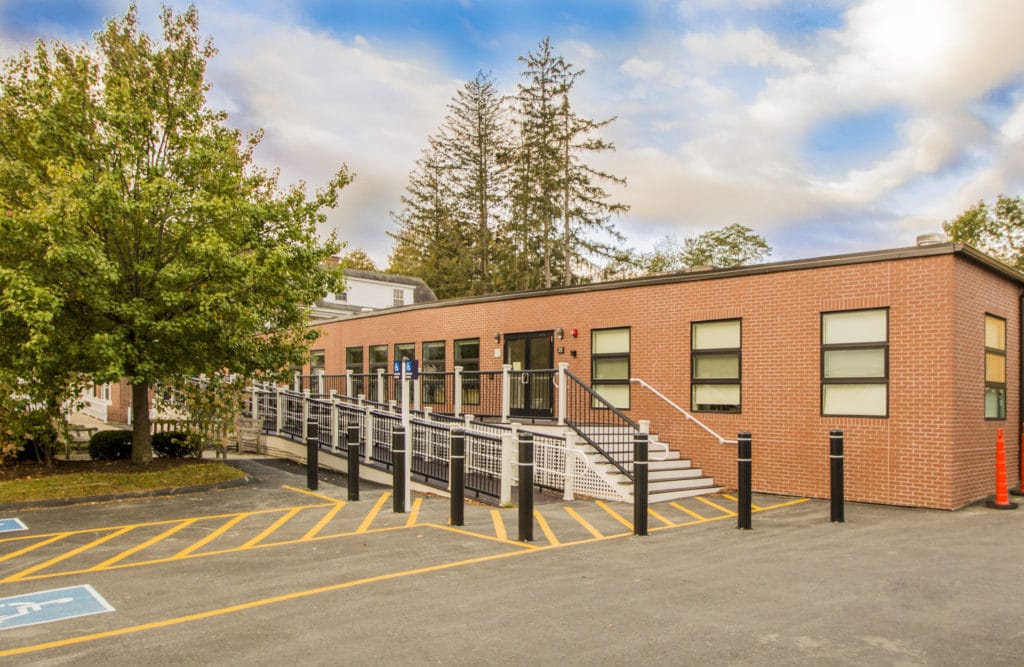 Williams College temporary modular office exterior