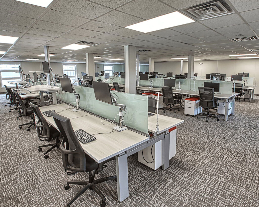 modular office space in a modular medical building