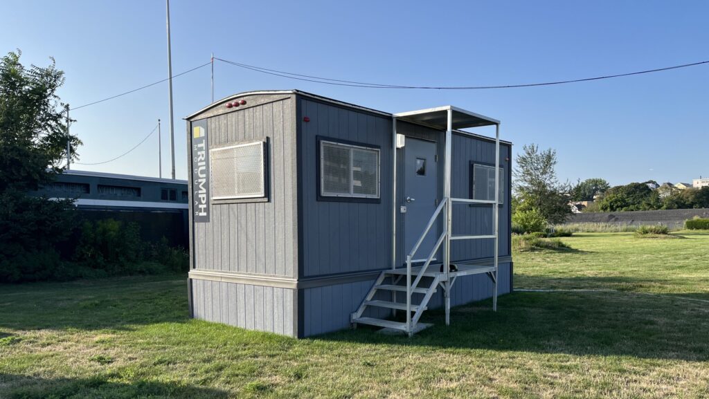 Single 8x24 mobile office at Suffolk Downs