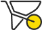 site work wheelbarrow icon