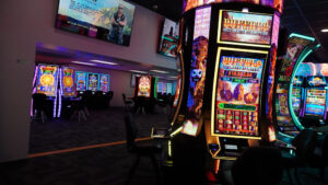 modular building for first light casino interior with gaming machines