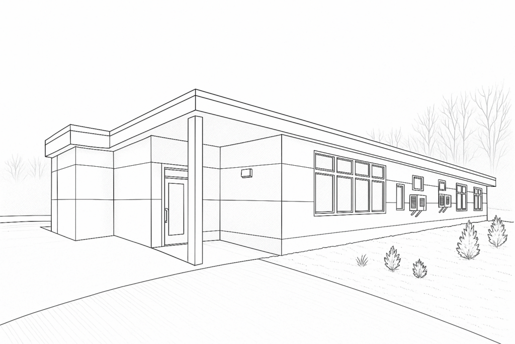 modular retail buildings construction by Triumph Modular