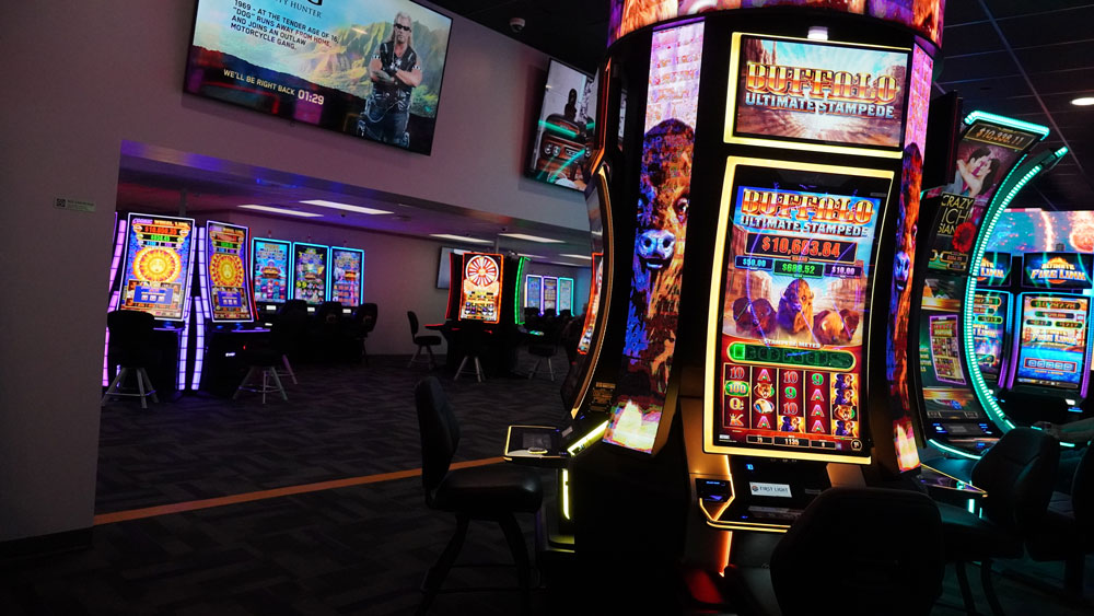 modular building for first light casino interior with gaming machines