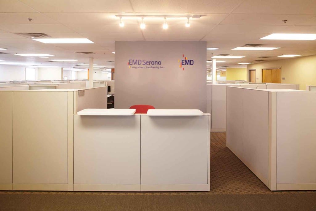 Serono office entrance portable office