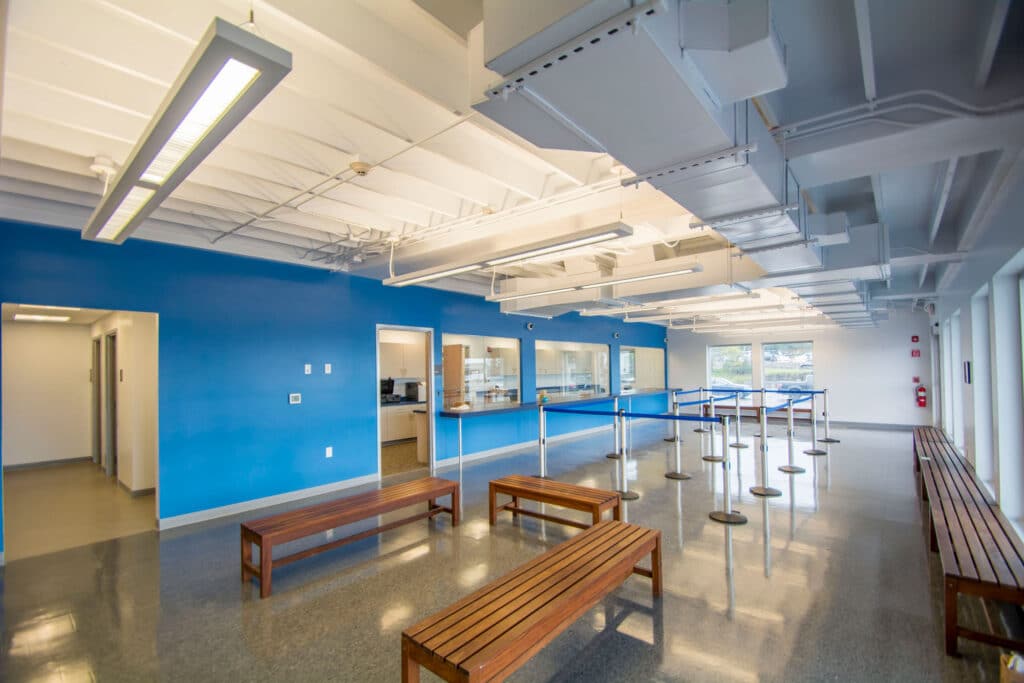 modular retail ticket office for a commercial ferry